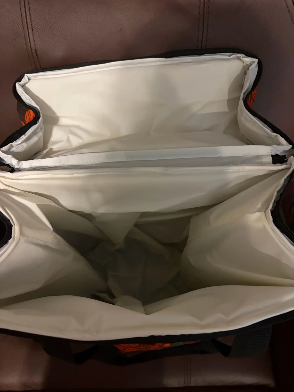 Floral Brown Cooler Tote Bag